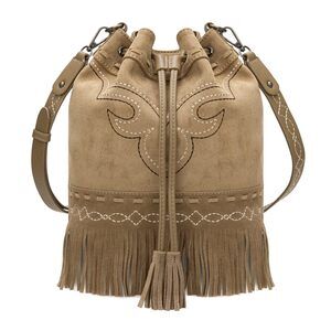 5525 Bucket Bags Western Fringe Crossbody Bag Vintage Drawstring Bucket Bag